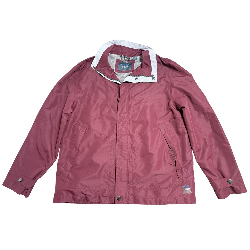 American Modern Alexander‎ Julian Jacket Mens Large Red Lined Windbreaker Zip